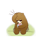 cute brown Bear（個別スタンプ：10）