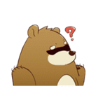 cute brown Bear（個別スタンプ：13）