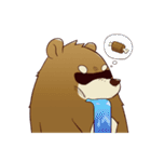 cute brown Bear（個別スタンプ：14）