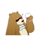 cute brown Bear（個別スタンプ：18）