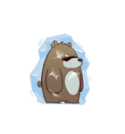 cute brown Bear（個別スタンプ：20）