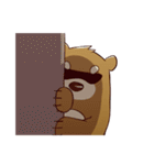 cute brown Bear（個別スタンプ：21）