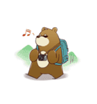 cute brown Bear（個別スタンプ：22）