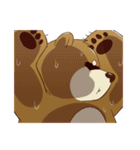 cute brown Bear（個別スタンプ：30）