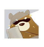 cute brown Bear（個別スタンプ：33）