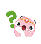 ピンクイルカのポトゥ（個別スタンプ：1）