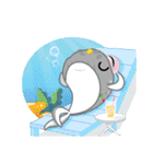 ピンクイルカのポトゥ（個別スタンプ：12）