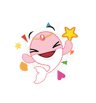 ピンクイルカのポトゥ（個別スタンプ：14）