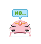 ピンクイルカのポトゥ（個別スタンプ：24）