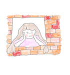 ふさふさ子ちゃんの日常（個別スタンプ：3）