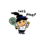 テニスガール リディアちゃん  英語版（個別スタンプ：17）
