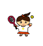 テニスガール リディアちゃん  英語版（個別スタンプ：18）