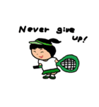 テニスガール リディアちゃん  英語版（個別スタンプ：38）