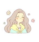 私とウサギ（個別スタンプ：6）