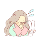 私とウサギ（個別スタンプ：15）