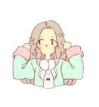 私とウサギ（個別スタンプ：16）