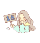私とウサギ（個別スタンプ：18）