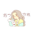 私とウサギ（個別スタンプ：34）