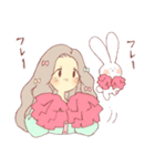 私とウサギ（個別スタンプ：37）