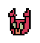 8bit strange face（個別スタンプ：14）