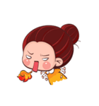 PenPen Red Bun Girl（個別スタンプ：2）