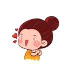 PenPen Red Bun Girl（個別スタンプ：3）