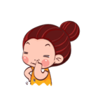 PenPen Red Bun Girl（個別スタンプ：6）