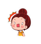PenPen Red Bun Girl（個別スタンプ：7）