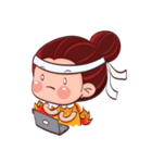 PenPen Red Bun Girl（個別スタンプ：10）