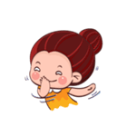 PenPen Red Bun Girl（個別スタンプ：17）