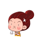 PenPen Red Bun Girl（個別スタンプ：21）