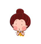 PenPen Red Bun Girl（個別スタンプ：22）