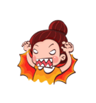 PenPen Red Bun Girl（個別スタンプ：24）