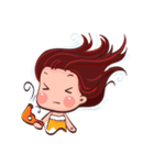 PenPen Red Bun Girl（個別スタンプ：28）
