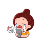 PenPen Red Bun Girl（個別スタンプ：32）