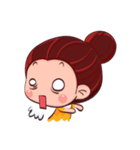 PenPen Red Bun Girl（個別スタンプ：33）