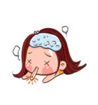 PenPen Red Bun Girl（個別スタンプ：34）