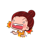PenPen Red Bun Girl（個別スタンプ：35）