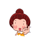 PenPen Red Bun Girl（個別スタンプ：37）