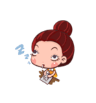 PenPen Red Bun Girl（個別スタンプ：39）