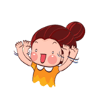 PenPen Red Bun Girl（個別スタンプ：40）