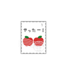 切手deスタンプ 日本語版（個別スタンプ：4）