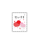 切手deスタンプ 日本語版（個別スタンプ：5）