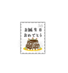 切手deスタンプ 日本語版（個別スタンプ：38）