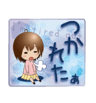 女の子スタンプ (ちびキャラ) 日常編（個別スタンプ：33）