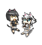 Yomi ＆ Comi The Duo Cat（個別スタンプ：15）