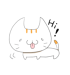 Always happy cat！ English sticker（個別スタンプ：1）