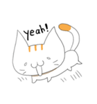 Always happy cat！ English sticker（個別スタンプ：15）