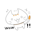 Always happy cat！ English sticker（個別スタンプ：17）