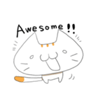 Always happy cat！ English sticker（個別スタンプ：21）